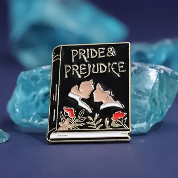 Jewelry - 3/$25 Jane Austin’s “Pride and Prejudice” pin Romance, Period Literature, Book